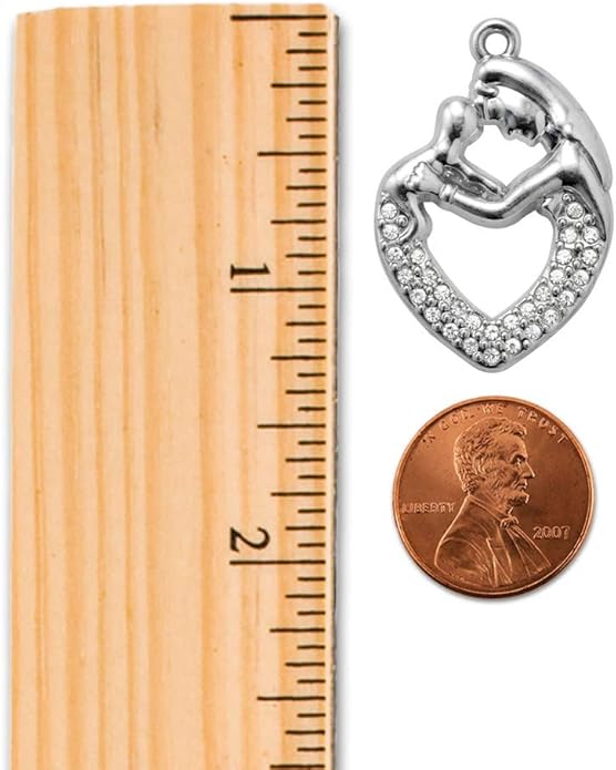 Inspired Silver - Silver Customized Charm Bracelet with Cubic Zirconia Jewelry