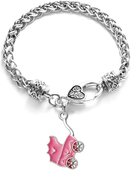 Inspired Silver - Silver Customized Charm Bracelet with Cubic Zirconia Jewelry