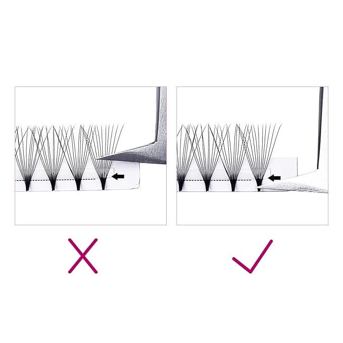 Lashes Extension Premade Volume 12D 0.07 D Curl 13mm Eyelash Extensions Premade Fans Lashes Pro Ponit Middle Stem Volume Lash Extensions (12D-0.07-D, 13mm)