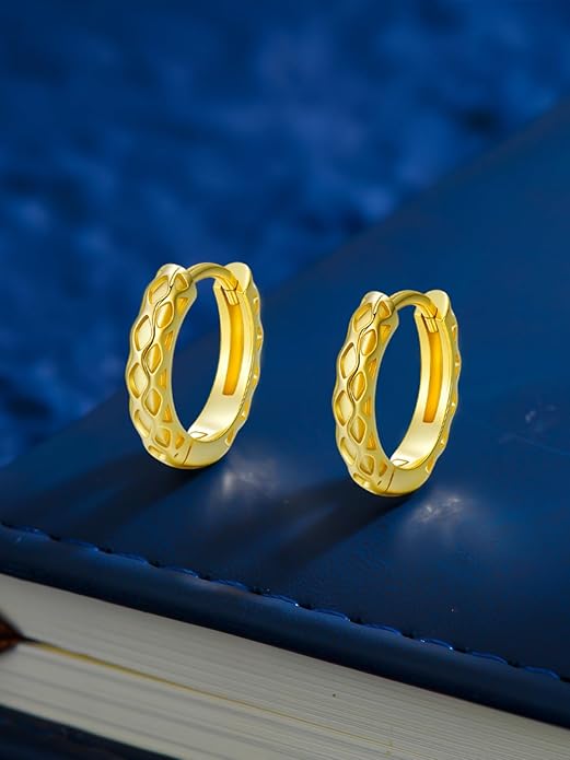 14K Gold Hoop Earrings for Women Hypoallergenic Lightweight Gold Huggie Hoop Earring Jewelry Gift