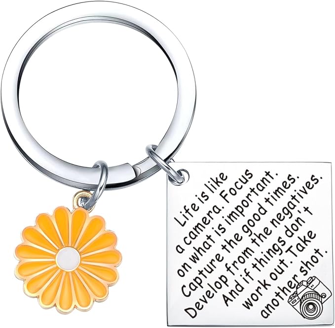 Camera Gifts Photography Decor Keychain Thank You Gifts for Photographer Christmas Keychain