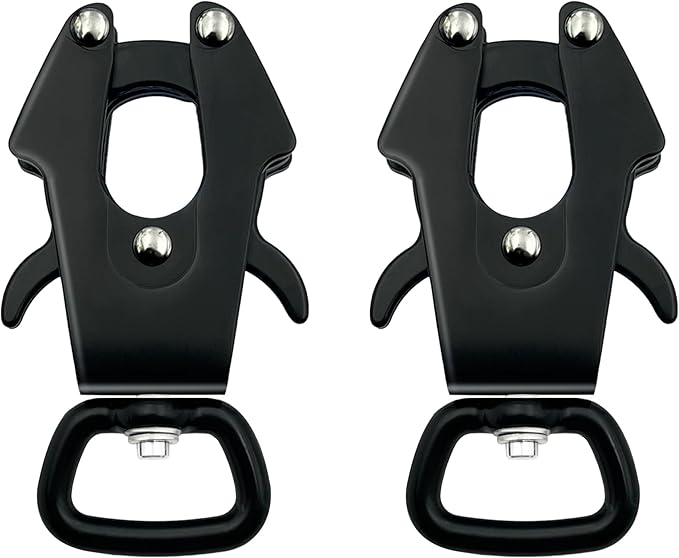 2 Pcs Frog Clip Dog Leash Clasp 360 Degree Swivel Clip Heavy Duty Quick Release and Locking Dog Leash Buckle for Linking Pet Collar (Small (Square x 2))