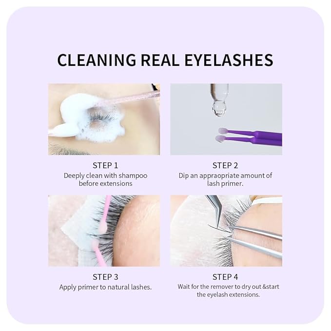 ANNAFRIS Lash Primer for Eyelash Extensions, Increase Adhesive Bonding Power Retention,Removes Oils and Proteins (15ml)