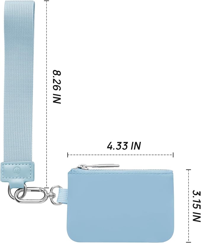 Mum's Memory Mini Zip Around Wristlet Wallet for Women Dual Pouch Wristlet Portable Wallet Coin Purse Mini Women Coin Pocket
