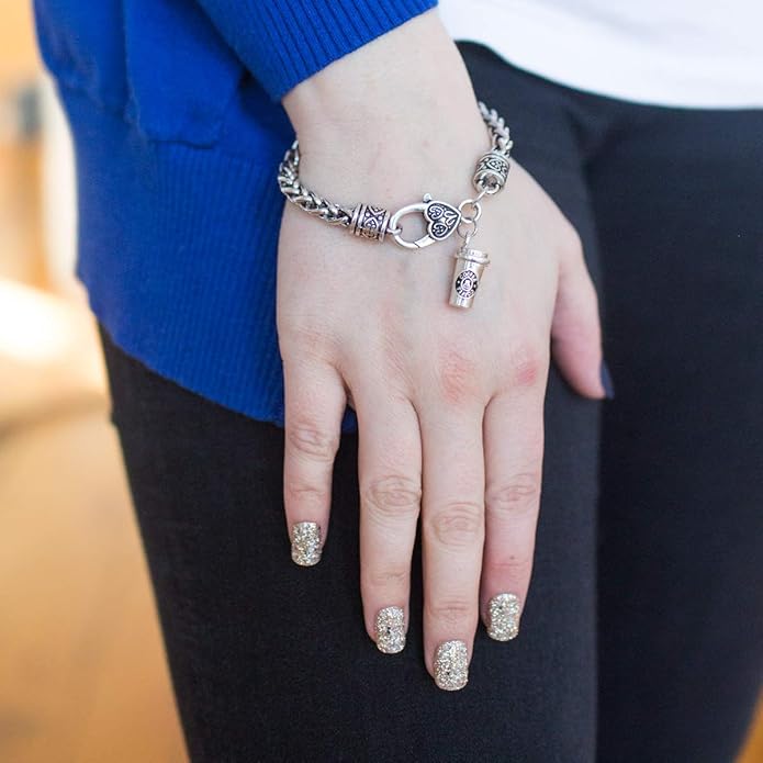 Inspired Silver - Silver Customized Charm Bracelet with Cubic Zirconia Jewelry