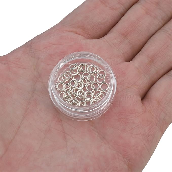 925 Sterling Silver Jump Rings 0.7x4mm 50pcs for Jewelry Making Findings