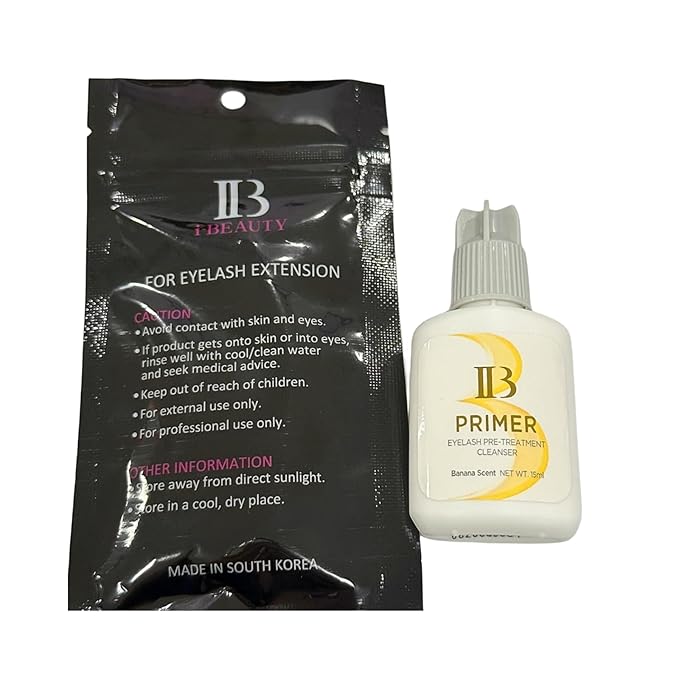 3 Bottles Korea i-Beauty IB Ultra Super Glue/Pirmer/Super Bonder Eyelash Extensions Glue Green Cap Adhesive Black Beauty Tools Professional Salon Use by Lava