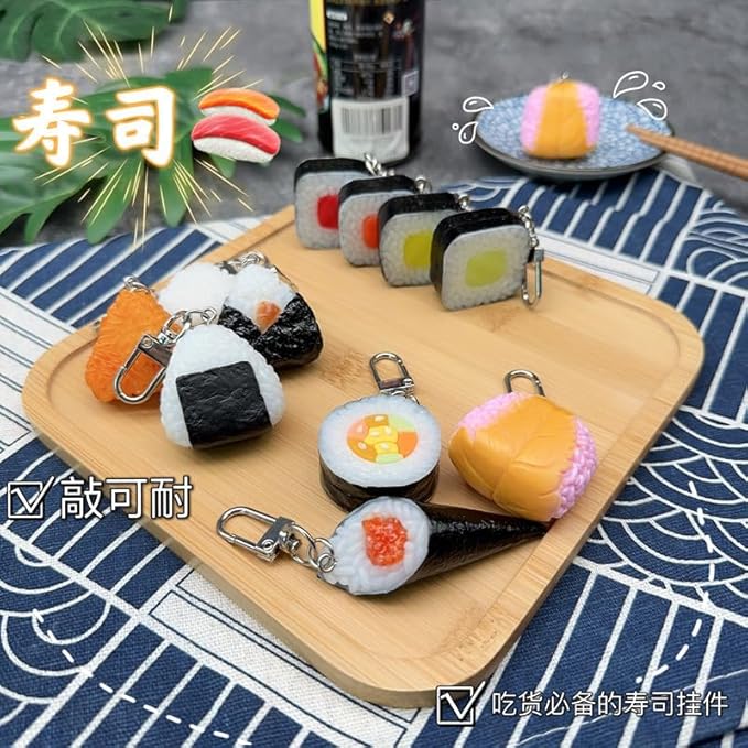 HSYHERE Men Women Creative Interesting Novelty Stylish Mini Simulated Food Orange Shrimp Keychain Key-ring Pendant