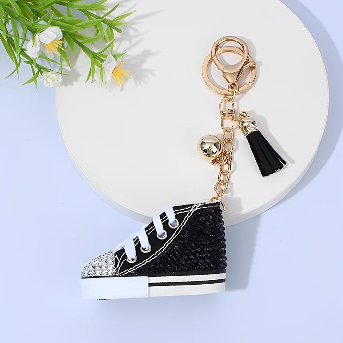 Rhinestone Keychain, Sneaker Bag Keychain Bag Pendant Handbag Keychains Accessories Keyring Key Backpack Car Charms