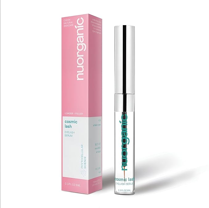 nuorganic Lash Growth Serum for Longer & Thicker Lashes in 30 Days - Vegan & Cruelty-Free (0.1 fl.Oz)