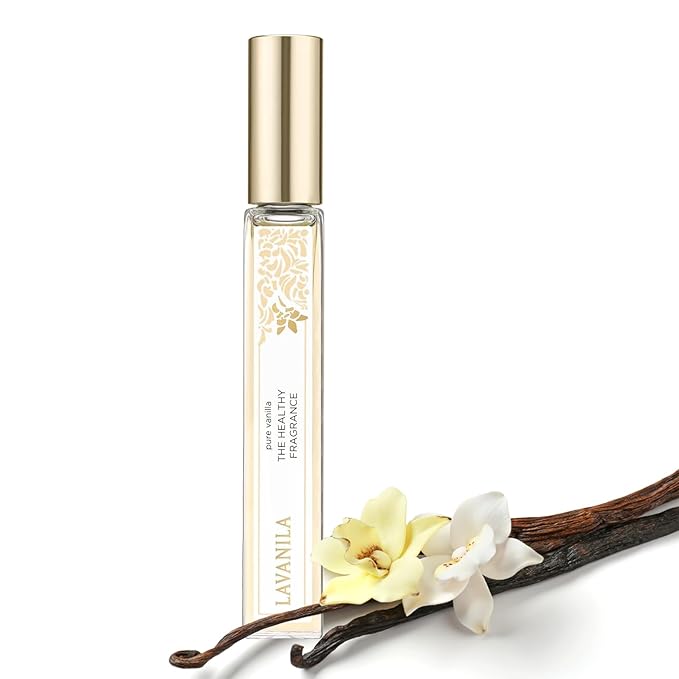 Lavanila Pure Vanilla Travel Size Roller Perfume for Women, 0.32 Oz - Pure Madagascar Vanilla & Creamy Tonka Bean, The Healthy Fragrance, Clean and Natural