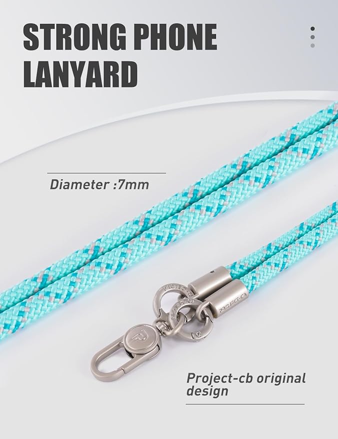 project-cb Phone Wrist Strap 1,Tether Tab 2,Phone Wristlet,Lanyard Wrist Strap,Key Holder,KeyChain,KeyRing×2(Verdant-S)
