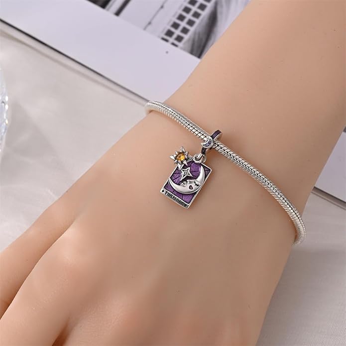 HONGRUI 925 Sterling Silver Charm for Bracelets Necklace Fashion Heart Bow Flower Family Butterfly Pendant Bead Charm for Women Festival jewelry gifts