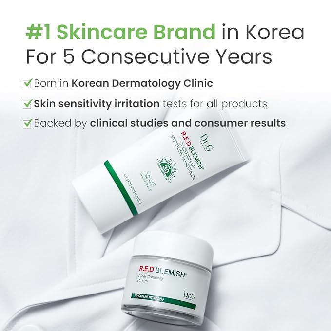Dr. G Green Mild Up Defense Mineral Sunscreen - SPF 50 Broad Spectrum Korean Sunscreen - Lightweight & Reef-Safe Mineral Formula - For Sensitive Skin - Non-Greasy - With Centella Asiatica - 1.69 fl oz