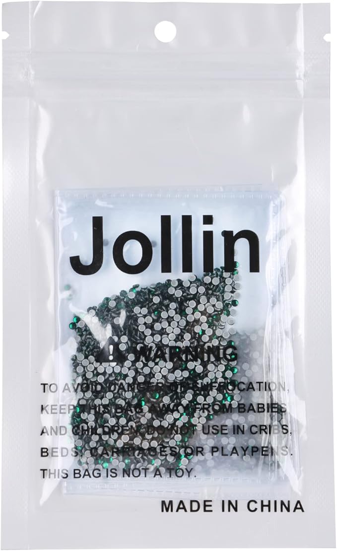 Hot Fix Crystal Flatback Rhinestones Glass Diamantes Gems 2.0mm(6ss 2880pcs, Dark Green)