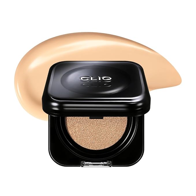 CLIO Kill Cover Founwear Cushion Foundation, Flawless Full Coverage with Matte Finish, Covering Pigmentation and Blemish, Long-Lasting, Creamy Lightweight Texture, Korean Cushion (23N GINGER)