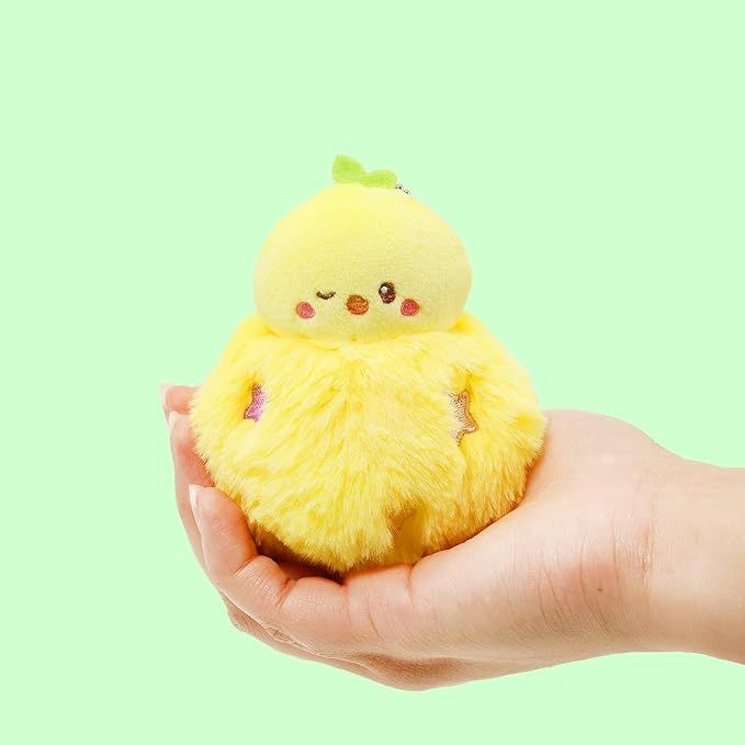 Anirollz Miniz Plush Charm Cute Stuffed Animal Keychain Kawaii Mini Bag Accessory Collectible Pocket Toy for Kids & Adults