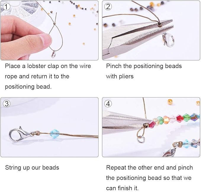 PH PandaHall 3000pcs Tube Crimp Beads 1.5mm 2mm 2.5mm Cord End Caps Brass Tube Crimp End Spacer Beads Loose Stopper Beads for Earring Bracelet Necklace Pendant DIY Jewelry Making, Antique Bronze