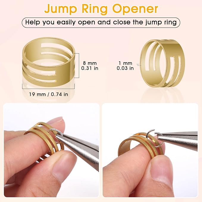PAXCOO 4600Pcs Silver Jump Rings with Jump Rings Open/Close Tools for Jewelry Making and Necklace Repair (Assorted Sizes)