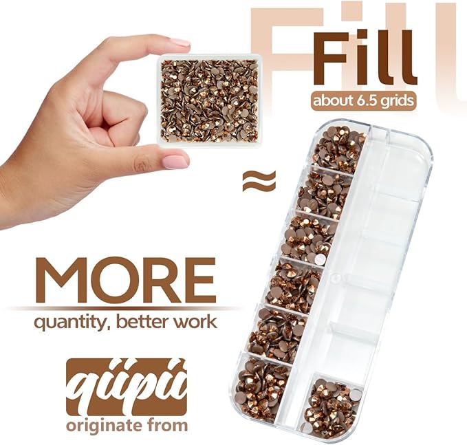 Copper Resin Rhinestones w B7000 Jewelry Glue for Bedazzling Crafting 3mm 4mm 5mm 6mm Brown Flatback Jelly Stones Bulk Coffee Diamonds Gems for Nails Face Eye Makeup Tumblers Decor Crafts Decor