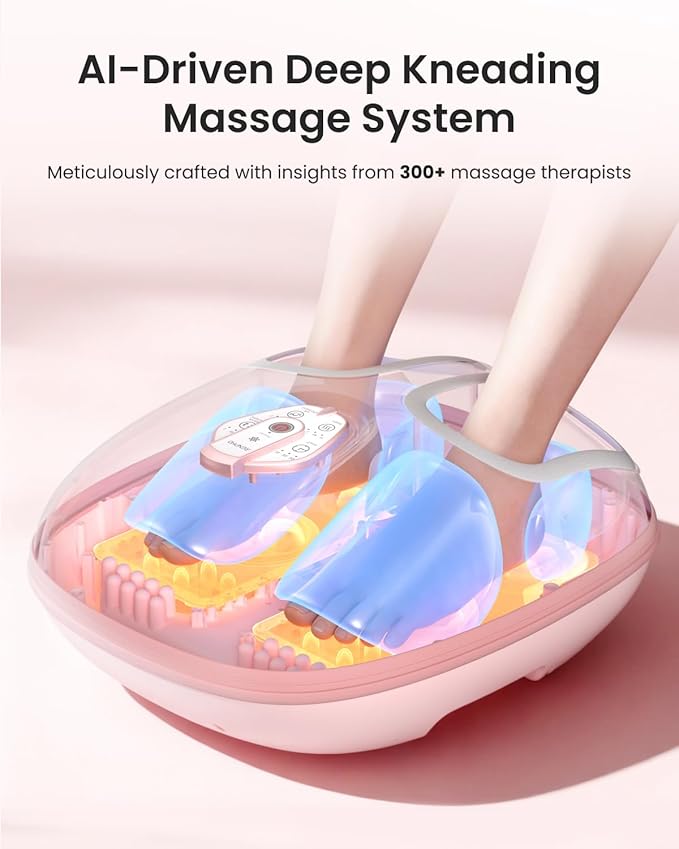 RENPHO Foot Massager Machine with Heat [2026 Upgraded], Shiatsu Foot Massager for Plantar Fasciitis, Valentines Day Gifts for Women, Cordless Control, Best Gifts for Women/Mom/Wife, PK