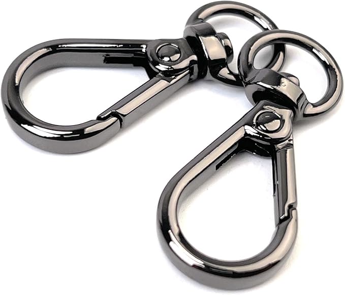 10 Pcs Heavy Duty Swivel Lobster Claw Clasps 3/8 Inch Push Gate Snap Hooks Trigger Clips for Handbag Purse Keychain