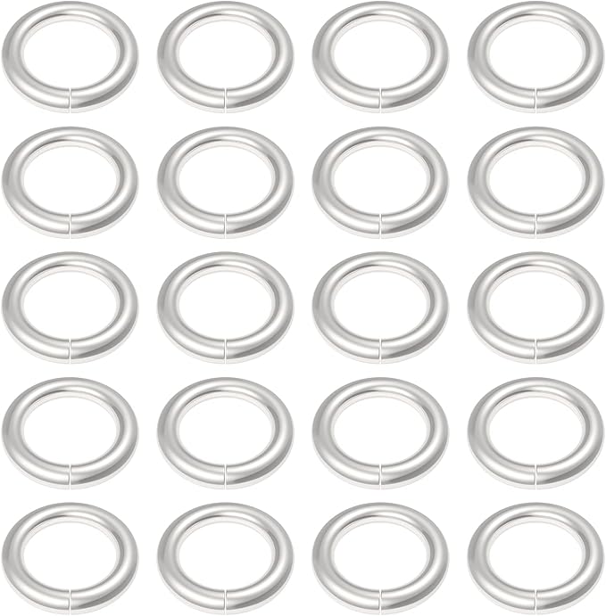 Uniclife 4 mm Silver Jump Rings for Jewelry Making Open Single Loops Mini Ring Connectors for Keychains and Necklace Repair, 1000 Pack