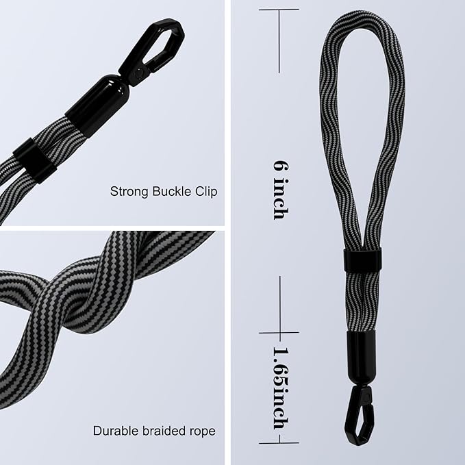 Phone Lanyard, 2 Pack Adjustable Cell Phone Lanyard Hand Phone Wrist Strap with Tether Tabs for Smartphones