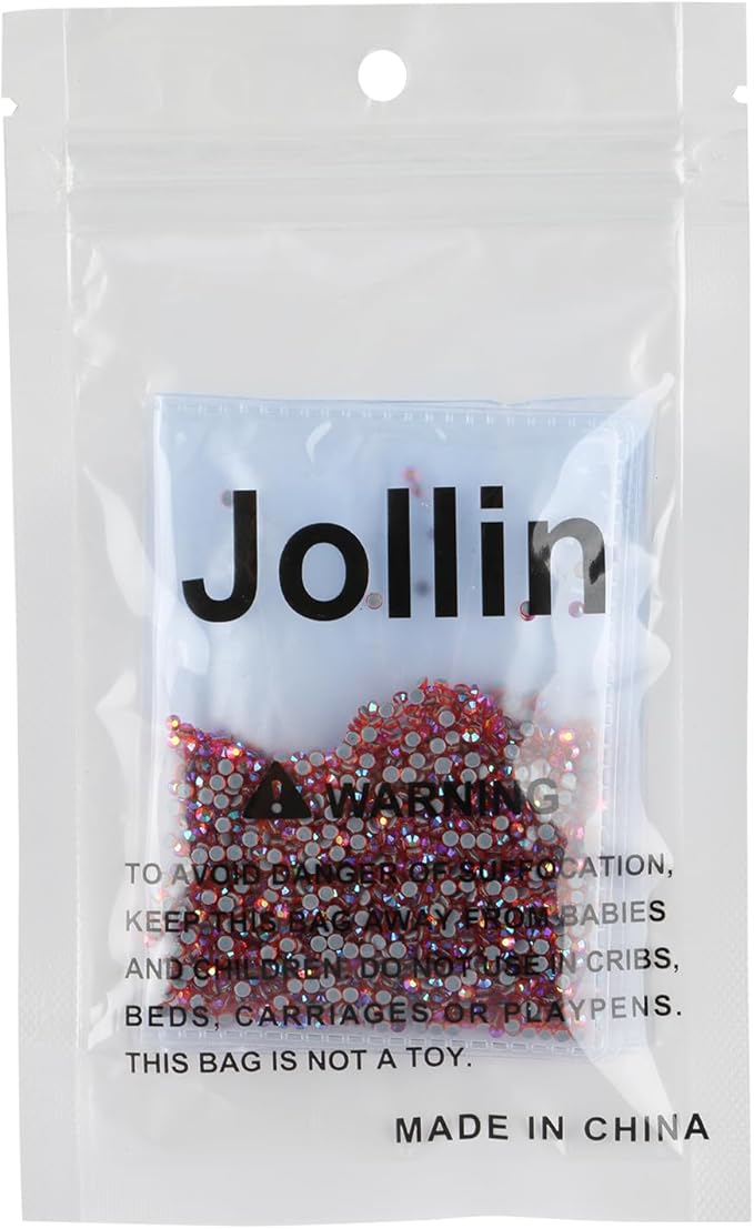 Hot Fix Crystal Flatback Rhinestones Glass Diamantes Gems 2.0mm(6ss 2880pcs, Red AB)