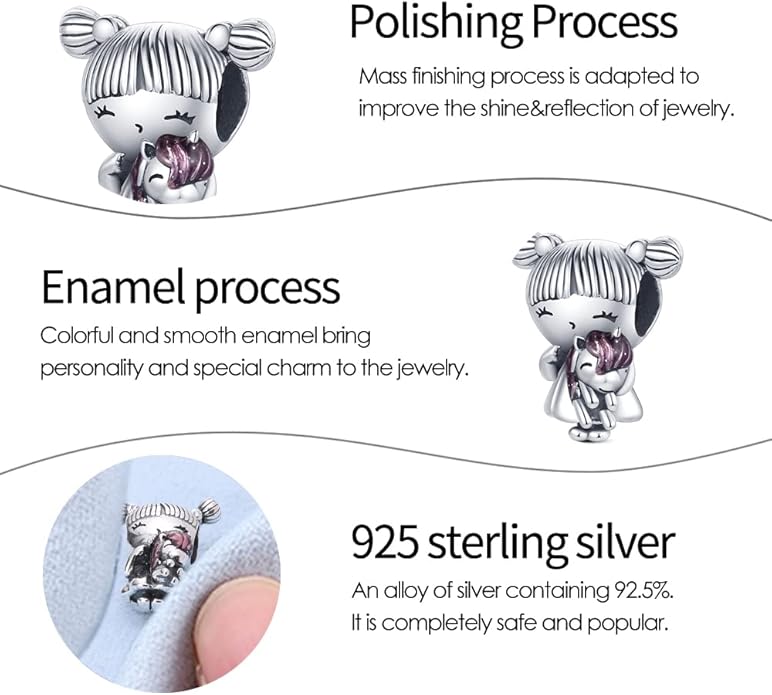 Pandach Animal Charm Bead fits Charms Bracelets for Woman-925 Sterling Silver Dangle Pendant Bead,Jewelry Beads Gifts for Women Bracelet&Necklace