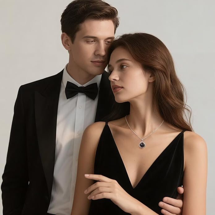 Iefil Valentines Day Gifts for Her - 10-11mm Tahitian Black Pearl & Fresh Water Pearl Necklace, Anniversary Birthday Gifts for Wife Girlfriend | Pearl Necklaces Gift for Her