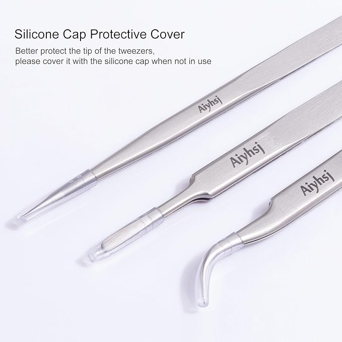 Precision Tweezer, Upgraded Professional Fine Tip curved, High-end Stainless Steel Tweezers for Craft, Electronics, Soldering, Eyelash Extensions, Laboratory Work, Jewelry-Making