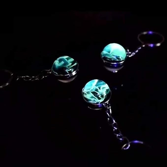 JWPavilion Solar System Planet keychain Accessories Pendant Glow In The Dark