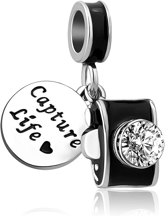 Travel Charms fits Pandora Bracelets for Women Luggage Camera Silver Charm for Bracelets Necklace Pendant for Women Birthday Jewelry