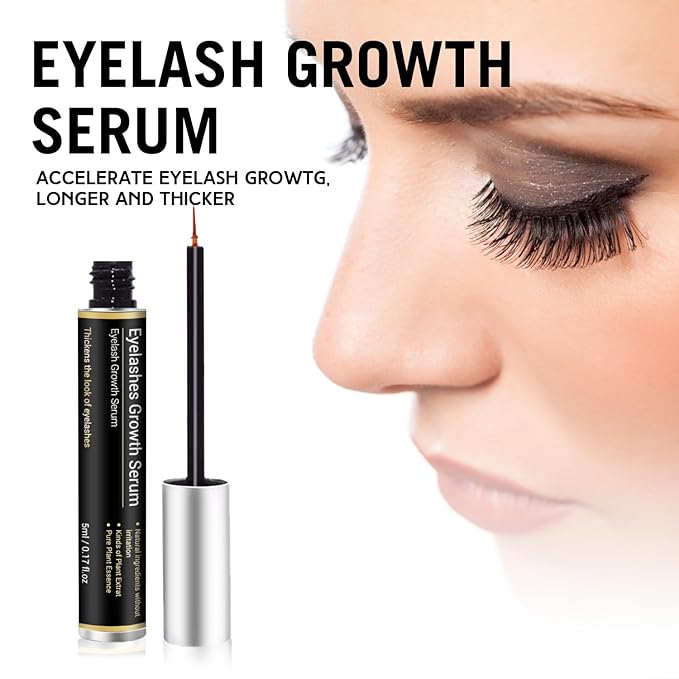Eyelash Growth Serum, Lash Revitalizing Booster, Thickening Lengthening Formula for Adults Beauty Routine, 0.10 fl oz / 3ml (1)