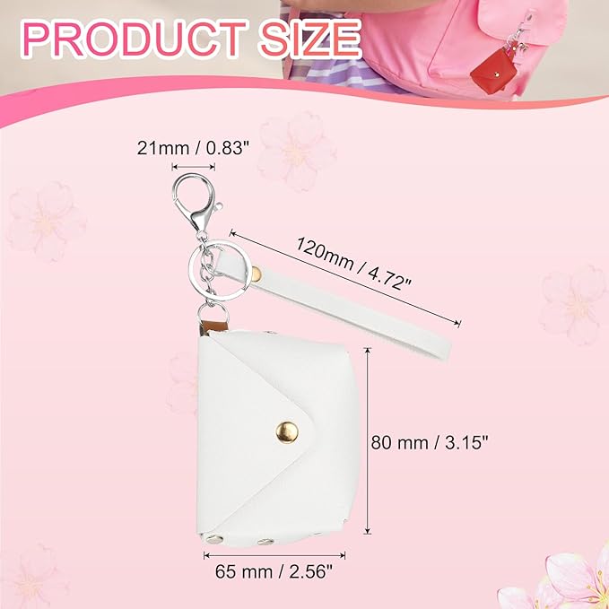 PATIKIL Coin Purse Keychain, Mini Cute Tote Bag Key Chain Earphone Pouch Coin Bag Keyring Purse Charm