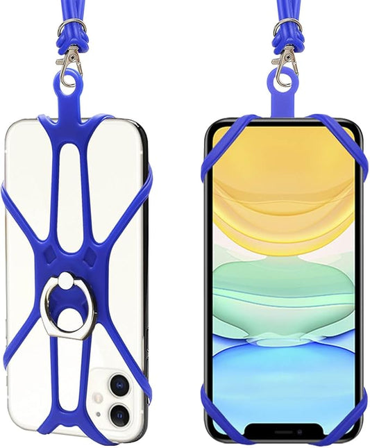 Cell Phone Lanyard Crossbody with Adjustable Neck Strap and Phone Ring Grip,Universal Lanyard for iPhone Lanyards