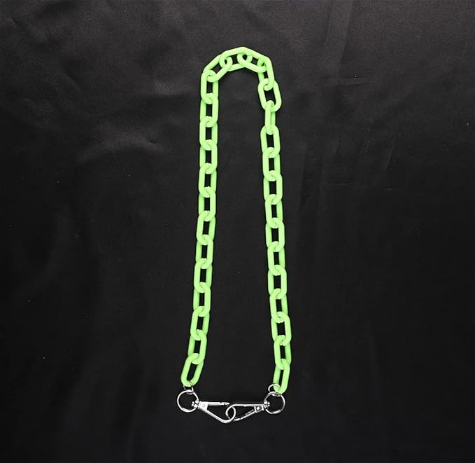 Sither Color Acrylic Jean Chains Wallet Chain Pocket Chain Belt Chains Keychain Hip Hop Punk Jean Pants Wallet Chains for Women and Men Gift on Halloween (green)