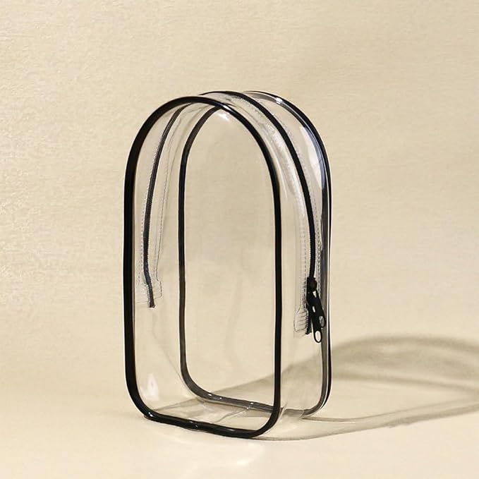 Clear Pouch Keychain Waterproof Clear Figure Display Bag with Keychain Portable Mini Pouch Mini Makeup Bag for Lipstick Card Cable