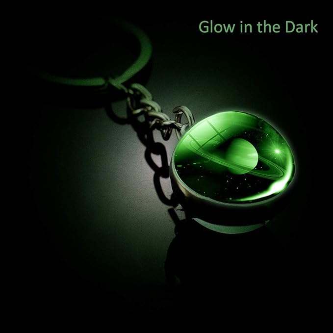 JWPavilion Solar System Planet keychain Accessories Pendant Glow In The Dark