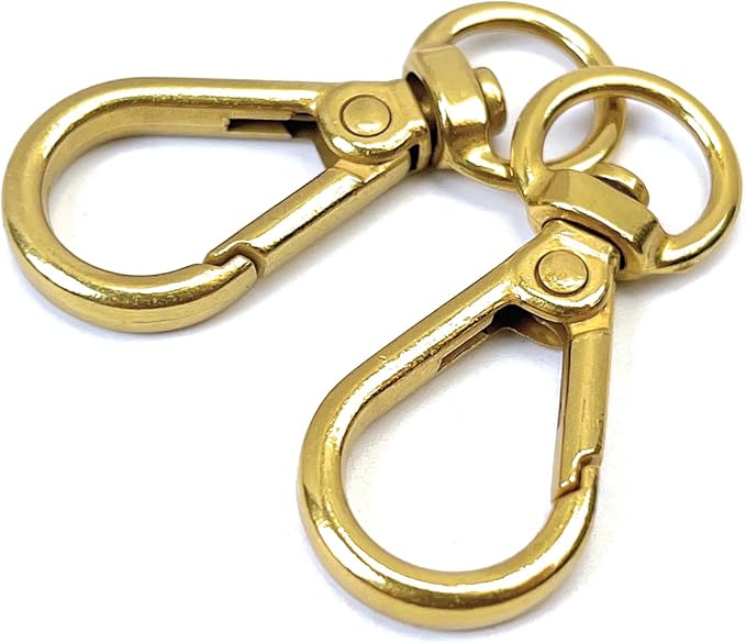 10 Pcs Heavy Duty Swivel Lobster Claw Clasps 3/8 Inch Push Gate Snap Hooks Trigger Clips for Handbag Purse Keychain