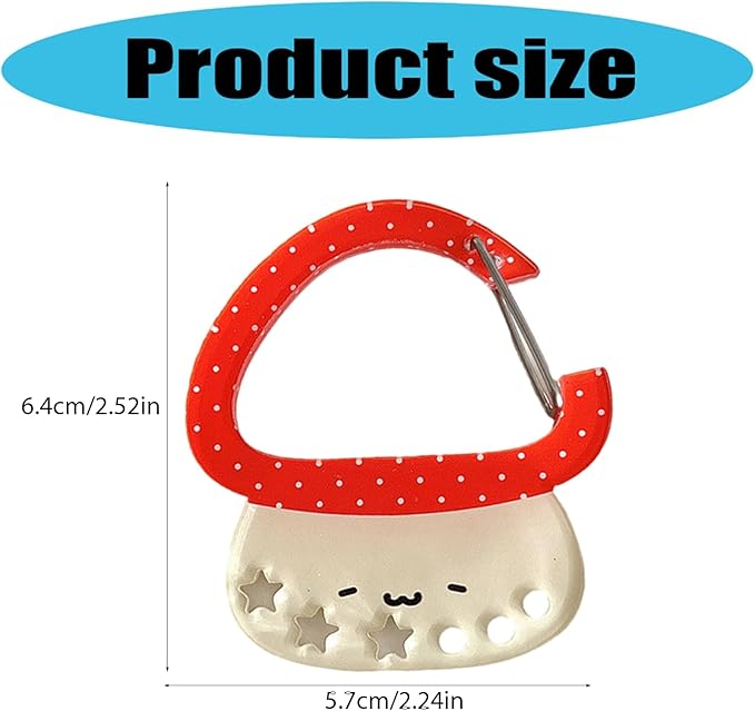 Carabiner Clip For Keys And Small Items Acrylic Pendant For Backpack Handbook Decoration Ita Bag Buckle Accessory Portable Bottle Holder