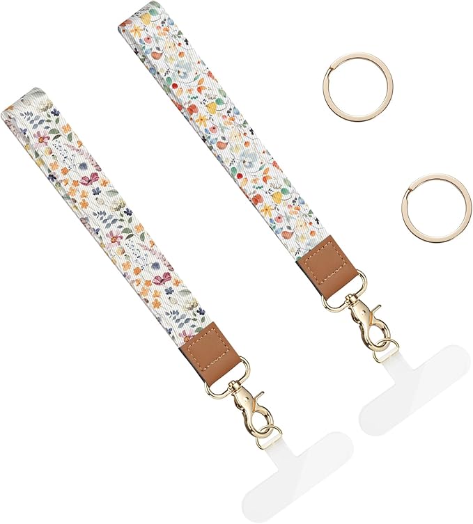 2 Pack Phone Wrist Strap Keychain，Cell Phone Lanyard，for Key Chains Car Keys ID Badges Wallet Camera Wrist Strap