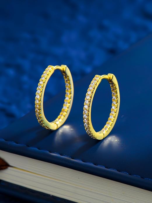 14K Gold Hoop Earrings for Women Hypoallergenic Lightweight Gold Huggie Hoop Earring Jewelry Gift