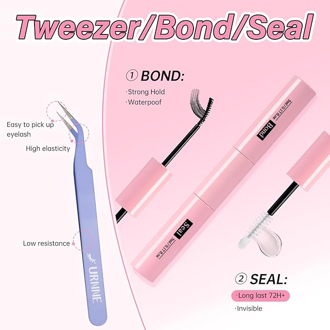 Fluffy Lash Extension Kit Wispy 5D 40D Eyelash Extension Kit 10-18MM Natural Lash Clusters 180PCS