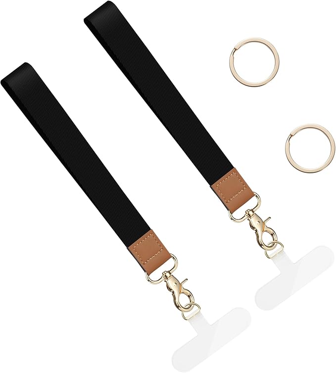 2 Pack Phone Wrist Strap Keychain，Cell Phone Lanyard，for Key Chains Car Keys ID Badges Wallet Camera Wrist Strap