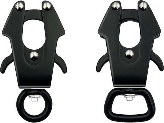 2 Pcs Frog Clip Dog Leash Clasp 360 Degree Swivel Clip Heavy Duty Quick Release and Locking Dog Leash Buckle for Linking Pet Collar (Small)