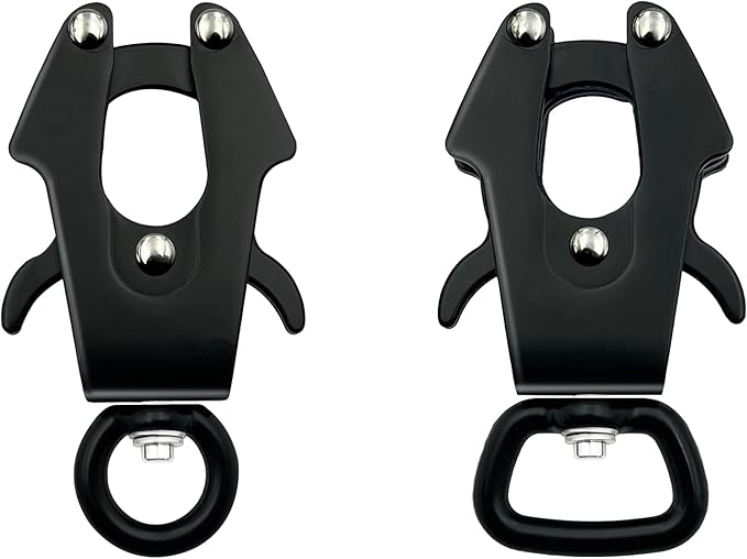 2 Pcs Frog Clip Dog Leash Clasp 360 Degree Swivel Clip Heavy Duty Quick Release and Locking Dog Leash Buckle for Linking Pet Collar (Large)