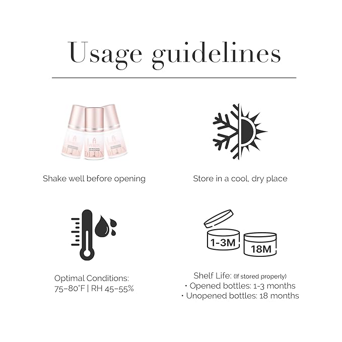 DLUX PROFESSIONAL Eyelash Extension Glue for Professionals - 8 Weeks Retention, 0.5 Sec Drying Time, Latex Free Semi Permanent Individual & Volume Lash Extension Glue