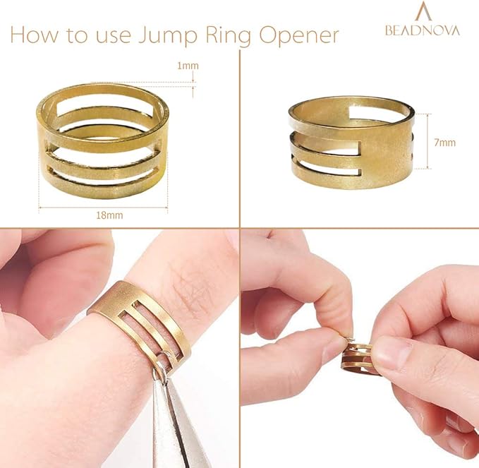 BEADNOVA 10mm Open Jump Rings for Keychains Assorted Colors Jewelry Jump Rings for Jewelry Making (300Pcs)